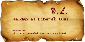 Waldapfel Liberátusz névjegykártya